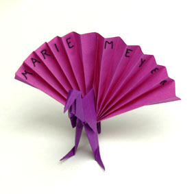 Origami Pfau