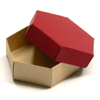 zum Zusammenstecken + 10 kleine Geschenkboxen aus Papier in metallic Rosegold 