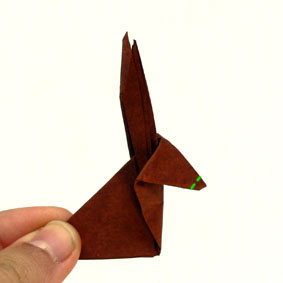 Origami Tiere Falten Hase