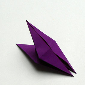 Origami Tiere Falten Pfau