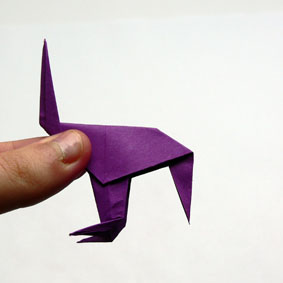 Origami Tiere Falten Pfau