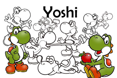 kostenlose Malvorlagen Yoshi